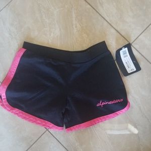 Alpine stars Black and pink shorts
